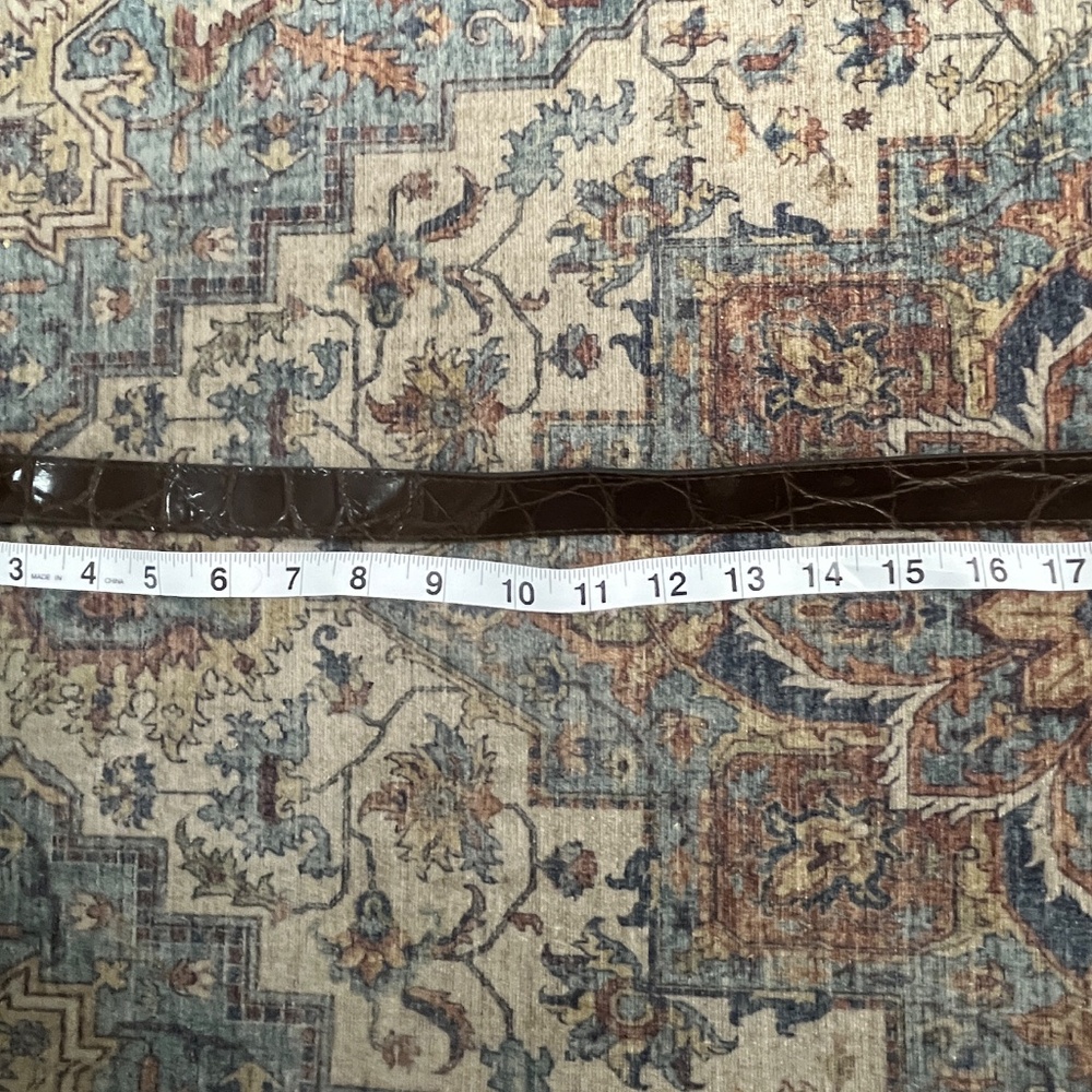 Women's Brown Vinyl Belt 37" - Picture 9 of 16